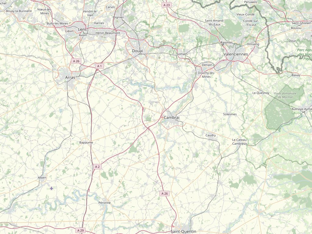 Carte des chantiers r&eacute;alis&eacute;s dans le Cambr&eacute;sis